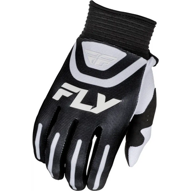 Fly Racing Dirt Youth F-16 Gloves, Black/White
