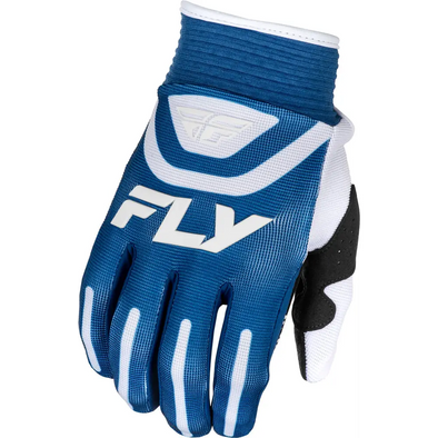 Fly Racing Dirt Youth F-16 Gloves, Dark Blue/White